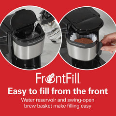 FrontFill® Mini Brew 5 Cup Programmable Coffee Maker