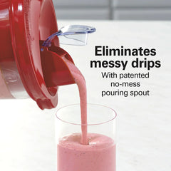Power Elite™ Blender with 40 oz. Glass Jar, Red