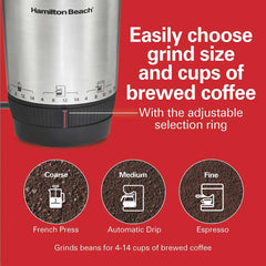 Stainless Steel Custom Grind™ Coffee Grinder