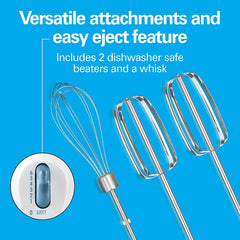 Hand Mixer with Snap-On Case