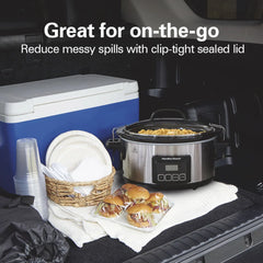 Programmable Stay or Go® 6 Qt. Slow Cooker, Stainless Steel