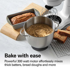 7 Speed Stand Mixer, 4 Quart, Pearly White