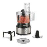 10-Cup Food Processor with Bowl Scraper, Black & Stainless