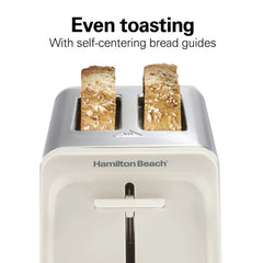 Contemporary 2 Slice Toaster, Sandstone
