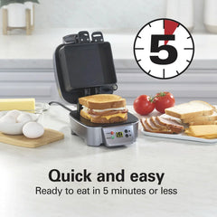 Sandwich Stacker™ Hot Sandwich Maker, Silver