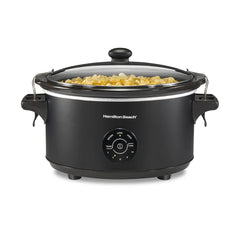 7 Quart Programmable Stay or Go® Slow Cooker, Black