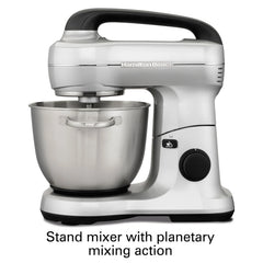 7 Speed Stand Mixer, 4 Quart, Silver