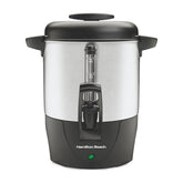 40 Cup Coffee Urn, Black & Stainless