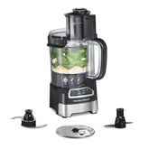 12-Cup Stack & Snap™ Food Processor, Black & Stainless