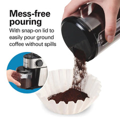 2-14 Cup Burr Coffee Grinder with 18 Grind Settings