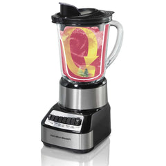 Wave Crusher® Multi-Function Blender with Mess-free 40oz Glass Jar, 700W Black & Stainless