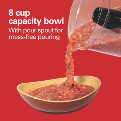 8-Cup Food Processor/Chopper with Bowl Scraper