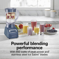 Smoothie Blender, Steel Blue