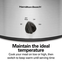 6 Quart Slow Cooker Chrome
