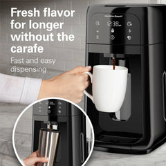 One Press® Dispensing Coffee Maker, 12 Cup