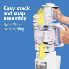12 Cup Stack & Snap™ Food Processor