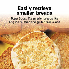 2 Slice Metal Toaster, Black