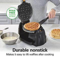 Removable-Grid Belgian Waffle Maker