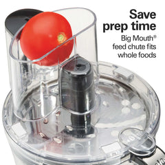12-Cup Big Mouth® Duo Plus Food Processor with 2 Bowls, Touch Pad Controls