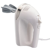 6 Speed Hand Mixer with Snap-On Case White