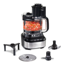 10-Cup Stack & Snap™ Food Processor with Bowl Scraper, Black