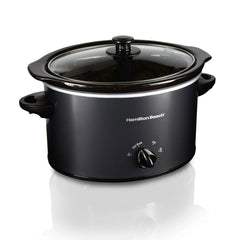 3 Quart Slow Cooker, Matte Black