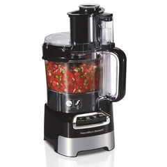 10-Cup Stack & Snap™ Food Processor with Big Mouth®, Black & Stainless