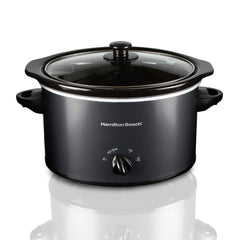 3 Quart Slow Cooker, Matte Black