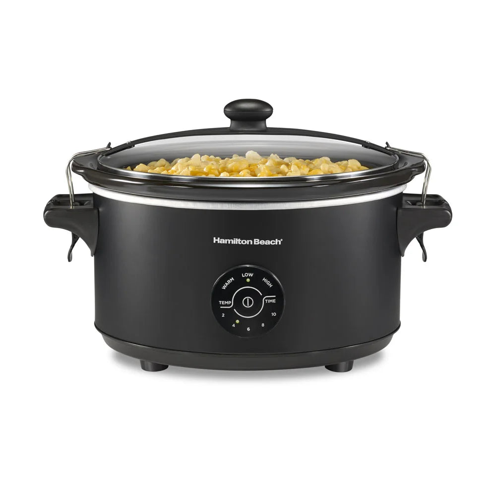 7 Quart Programmable Stay or Go® Slow Cooker, Black