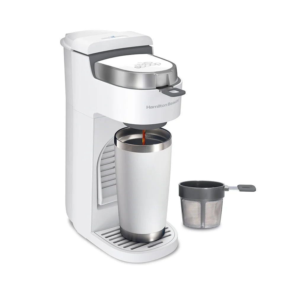 The Scoop® Single-Serve Coffee Maker, White