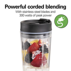 Personal Blender with Leak-Proof Travel Lid, Black