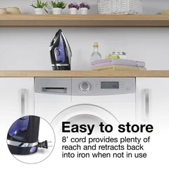 Steam Iron with Retractable Cord