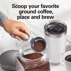 The Scoop® Single-Serve Coffee Maker, White