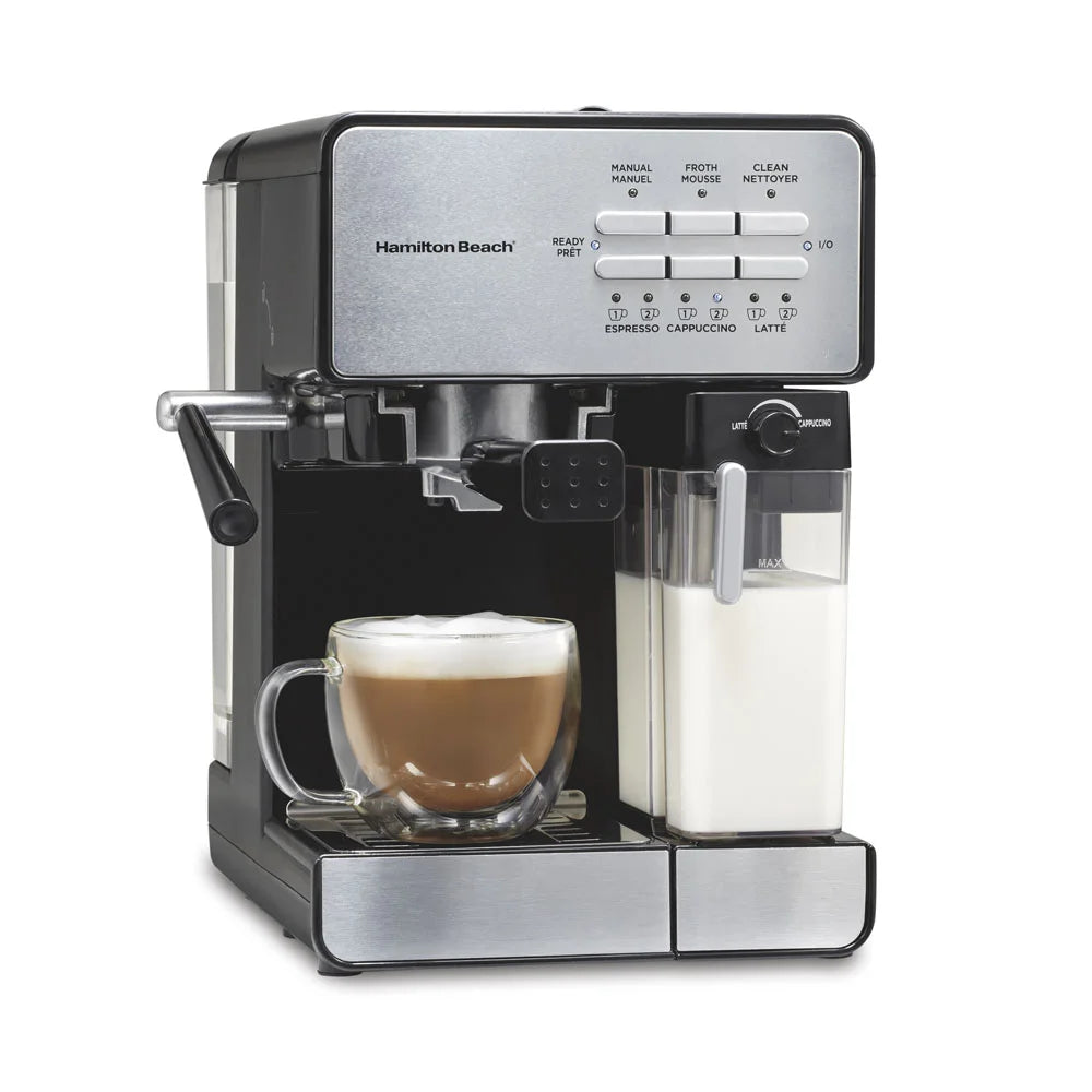 Slide & Lock™ Espresso Maker with Automatic Milk Reservoir