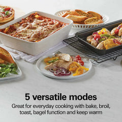 4 Slice Toaster Oven, Red