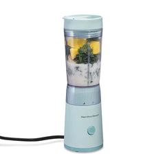 Personal Blender with Leak-Proof Travel Lid, Ice Blue