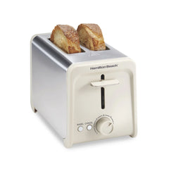Contemporary 2 Slice Toaster, Sandstone