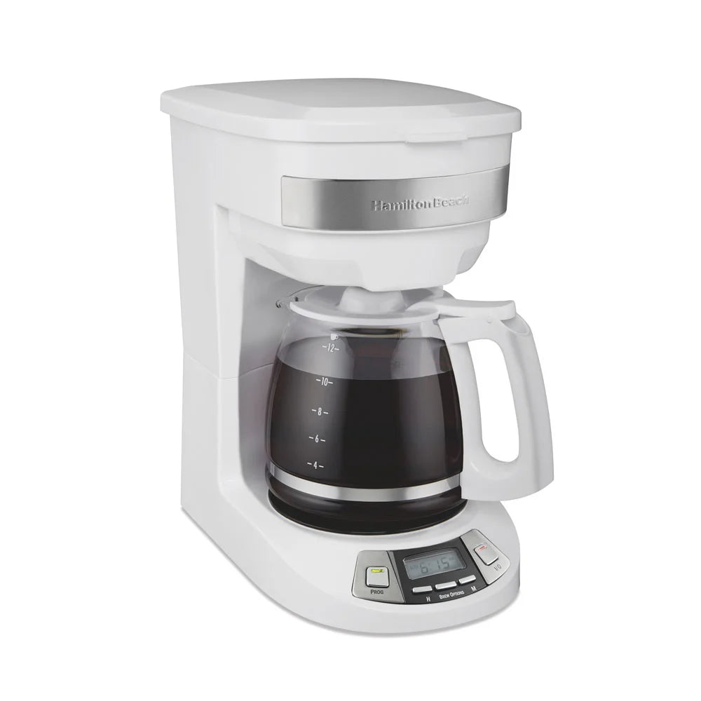 Programmable Coffee Maker, White