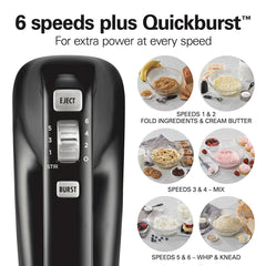 6 Speed Performance Hand Mixer with Ultimate Speed Control