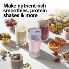 Personal Blender with Leak-Proof Travel Lid, Light Purple
