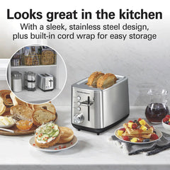 Luxe Stainless Steel 2 Slice Toaster