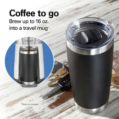 16 Oz. Convenient Craft Rapid Cold Brew and Hot Coffee Maker, White