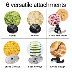 Hamilton Beach® Professional Spiralizing Stack & Snap™ Food Processor
