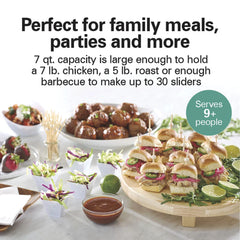 7 Quart Programmable Stay or Go® Slow Cooker, Silver