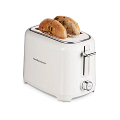 2 Slice Toaster with Extra-Wide Slots, White