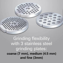 Professional Stand Mixer Specialty Attachment, All-Metal Meat and Food Grinder Set
