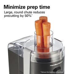 HealthSmart® Compact Juice Extractor, Black & Gray