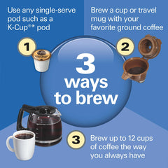 FlexBrew® Trio Coffee Maker, Black Stainless
