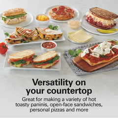 Panini Press & Gourmet Sandwich Maker, Silver
