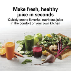 HealthSmart® Compact Juice Extractor, Black & Gray